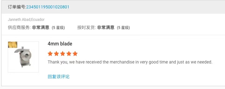 Five-star reviews from global customers, quality service recognized internationally